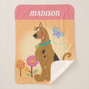 Scooby-Doo Following Butterfly Sherpa Blanket