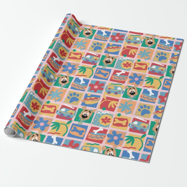 Scooby-Doo | Fun Baby Pattern Wrapping Paper (Unrolled)