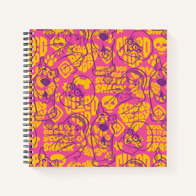 Scooby-Doo | Funky Flower Pattern Notebook (Front)