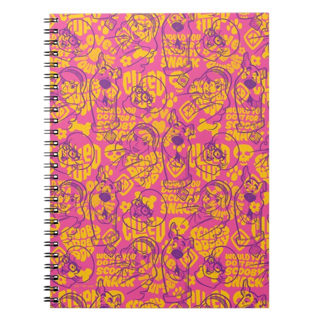 Scooby-Doo | Funky Flower Pattern Notebook (Front)