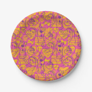 Scooby-Doo   Funky Flower Pattern Paper Plate