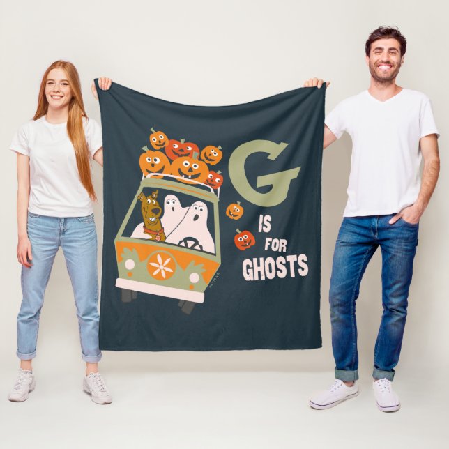 Scooby-Doo | G is for Ghosts Fleece Blanket (In Situ)