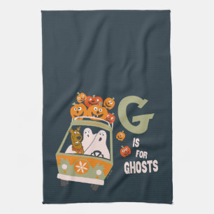 Scooby-Doo G is for Ghosts Tea Towel