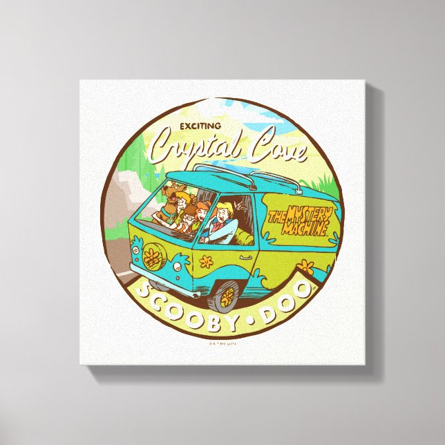 Scooby-Doo | Gang Driving Through "Crystal Cove" Canvas Print (Front)