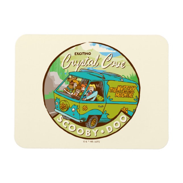 Scooby-Doo | Gang Driving Through "Crystal Cove" Magnet (Horizontal)