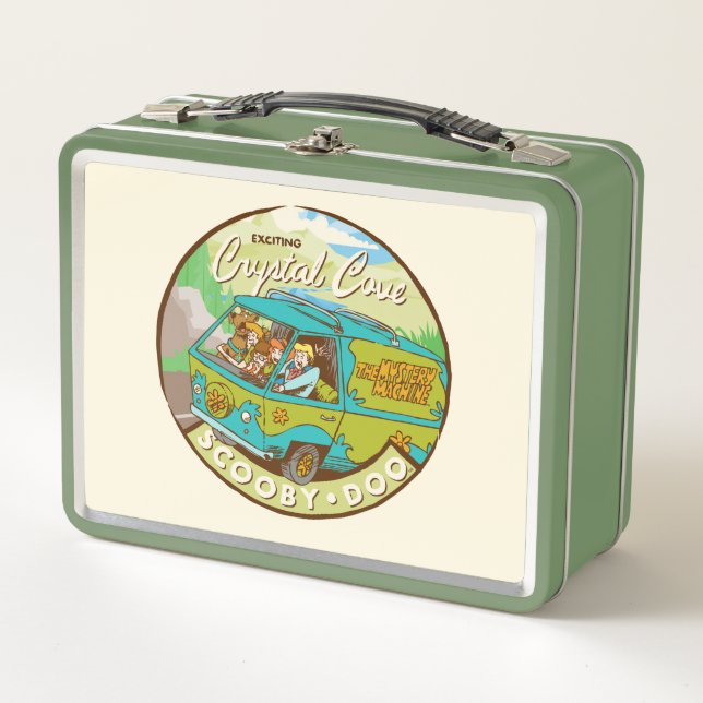 Scooby-Doo | Gang Driving Through "Crystal Cove" Metal Lunch Box (Front)