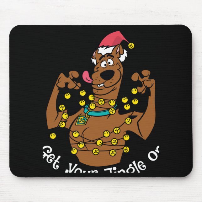 Scooby Doo Get Your Jingle On T Shirt  Mouse Mat (Front)