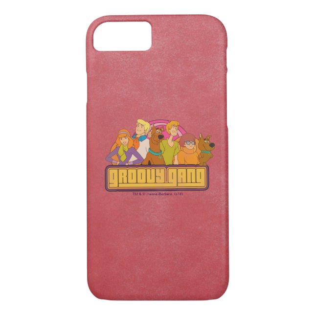 Scooby-Doo | "Groovy Gang" Retro Cartoon Graphic Case-Mate iPhone Case (Back)