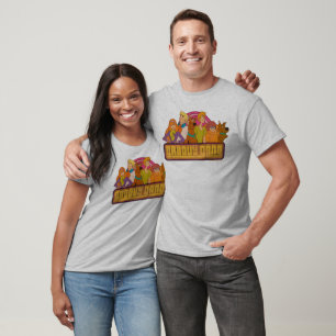 Scooby-Doo "Groovy Gang" Retro Cartoon Graphic T-Shirt