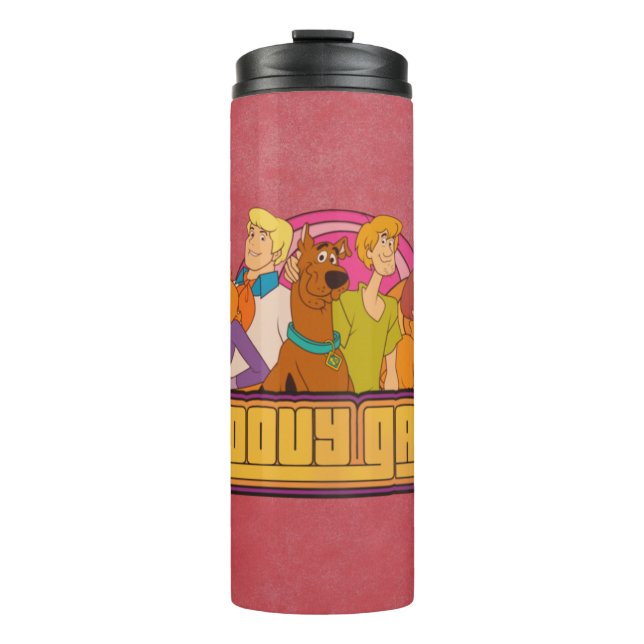 Scooby-Doo | "Groovy Gang" Retro Cartoon Graphic Thermal Tumbler (Front)