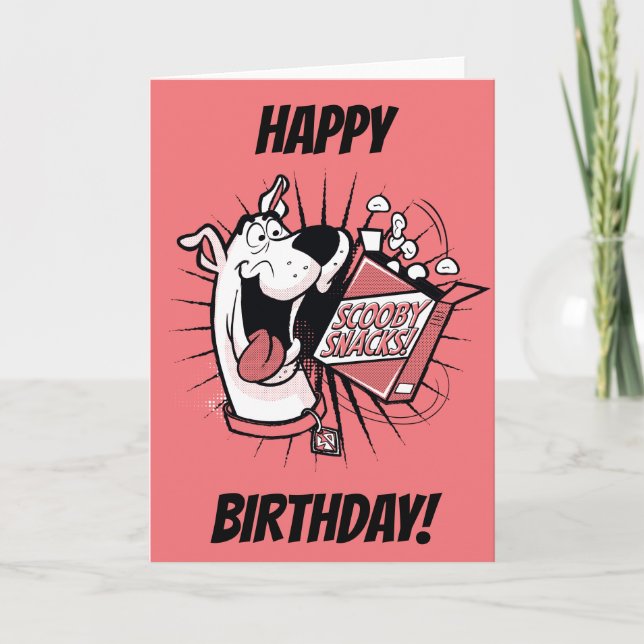 Scooby-Doo Halftone Scooby Snacks Card (Front)