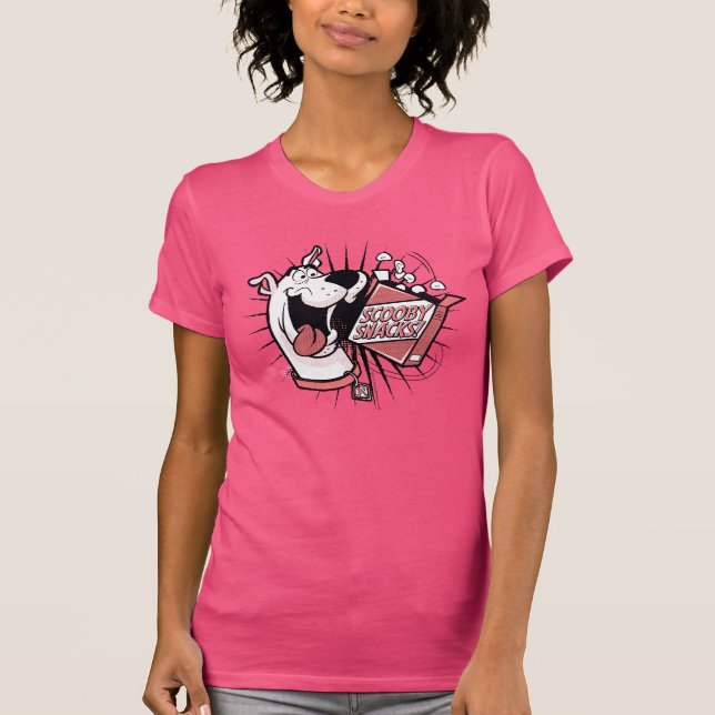 Scooby-Doo Halftone Scooby Snacks T-Shirt (Front)