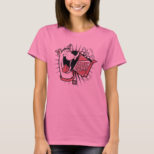 Scooby-Doo Halftone Scooby Snacks T-Shirt (Front)