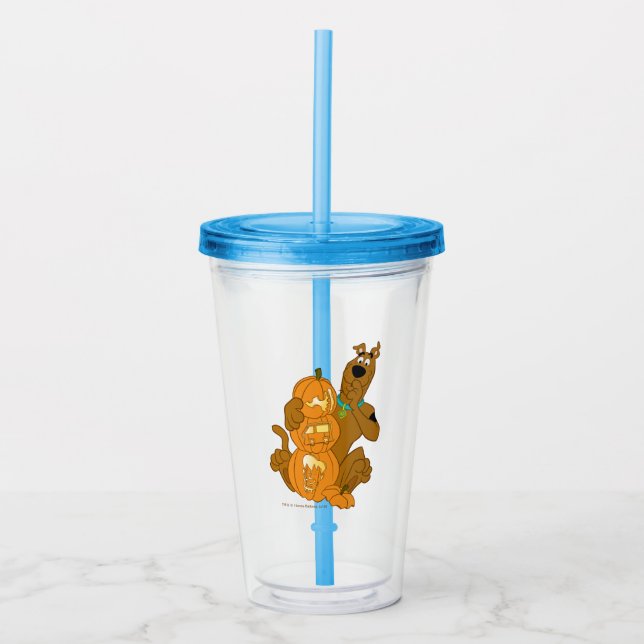 Scooby-Doo | Halloween Jack-O-Lantern Acrylic Tumbler (Front)