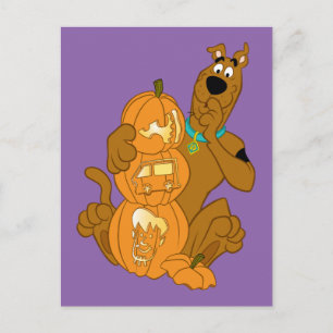 Scooby-Doo Halloween Jack-O-Lantern Postcard