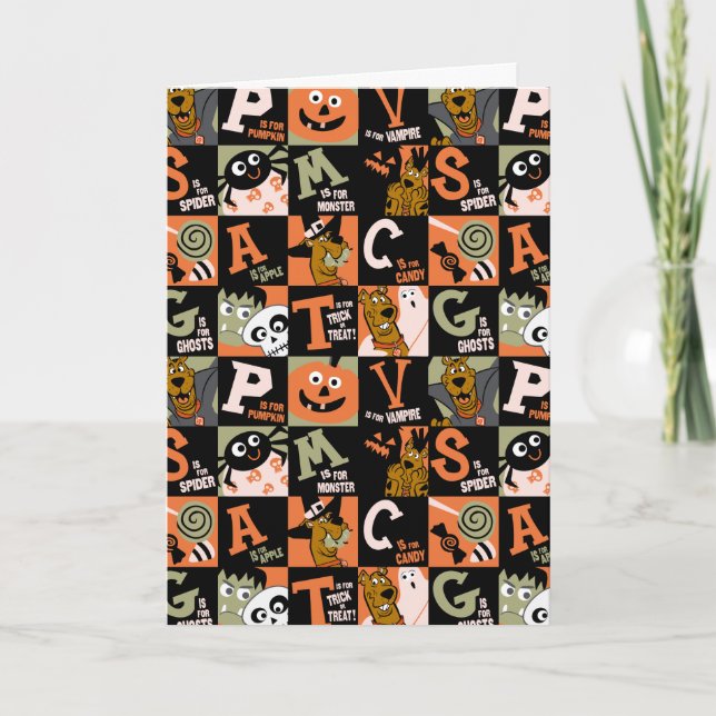 Scooby-Doo | Halloween Pattern Card (Front)