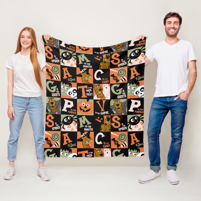 Scooby-Doo | Halloween Pattern Fleece Blanket (In Situ)