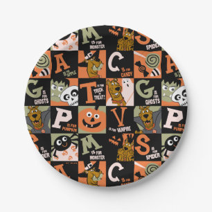 Scooby-Doo   Halloween Pattern Paper Plate