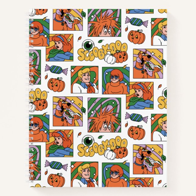 Scooby-Doo Halloween Photos Pattern Notebook (Front)