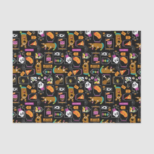 Scooby-Doo | Halloween Scooby-Doo Pattern Tissue Paper (Front)