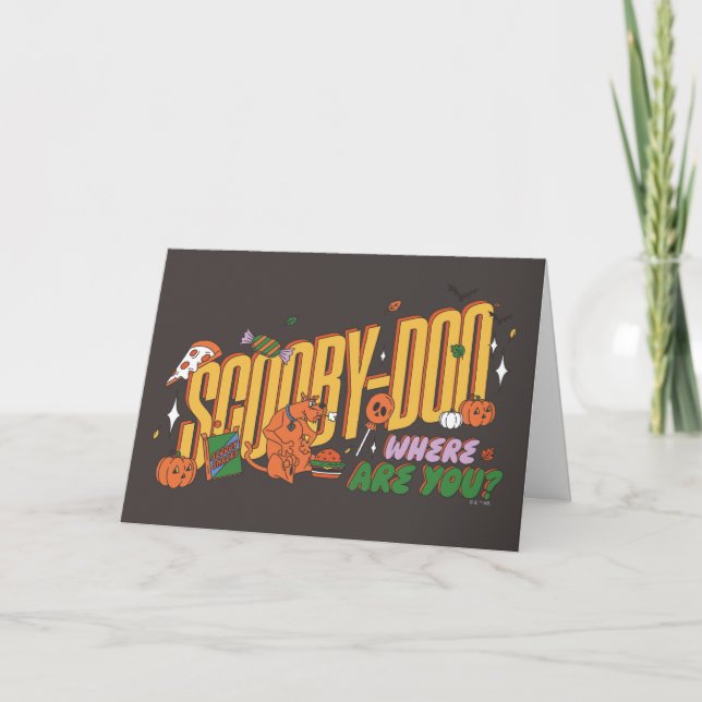 Scooby-Doo Halloween Snack Logo Card (Front)