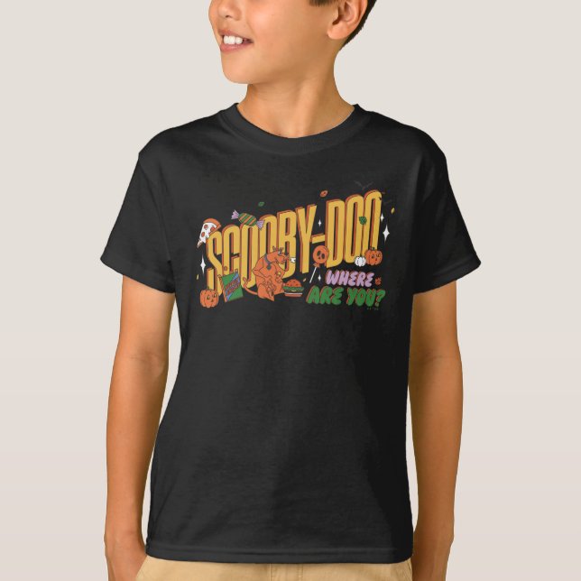 Scooby-Doo Halloween Snack Logo T-Shirt (Front)