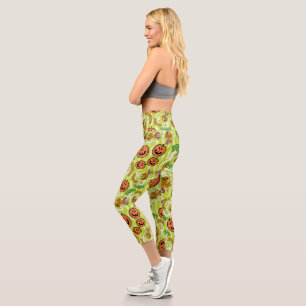 Scooby-Doo   Happy Halloween Pattern Capri Leggings