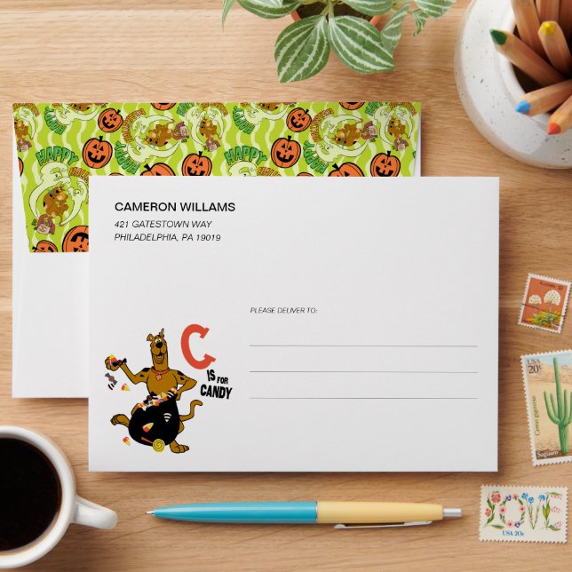 Scooby-Doo | Happy Halloween Pattern Envelope (Desk)
