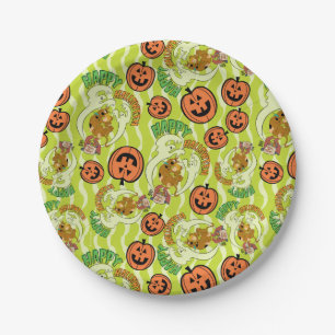Scooby-Doo   Happy Halloween Pattern Paper Plate