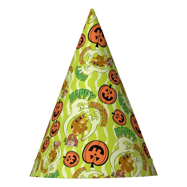 Scooby-Doo | Happy Halloween Pattern Party Hat (Front)