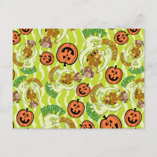 Scooby-Doo Happy Halloween Pattern Postcard