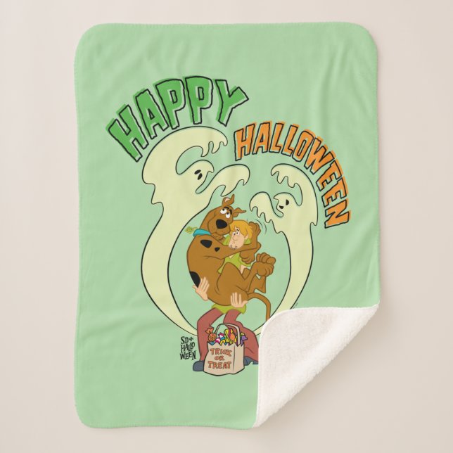 Scooby-Doo | Happy Halloween Sherpa Blanket (Front)