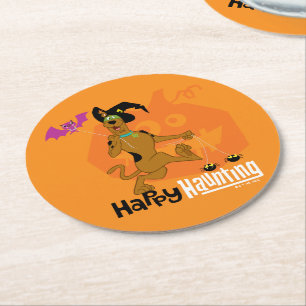 Scooby-Doo   Happy Haunting Round Paper Coaster