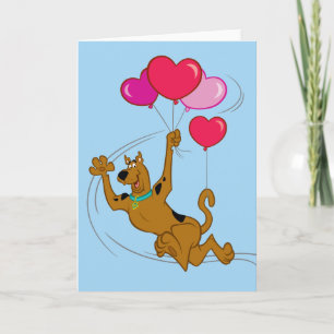 Scooby Doo - Heart Balloons Holiday Card