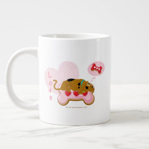 Scooby-Doo - Heart Decorated Scooby Snacks Large Coffee Mug