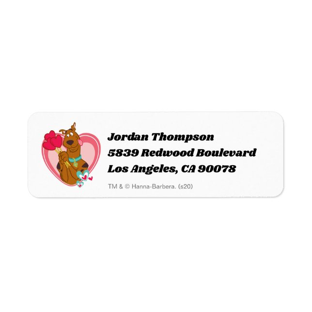 Scooby-Doo Holding Heart Lolipops (Front)