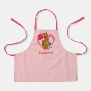 Scooby-Doo Holding Heart Lolipops Apron