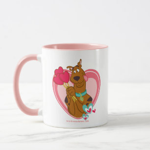 Scooby-Doo Holding Heart Lolipops Mug