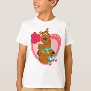 Scooby-Doo Holding Heart Lolipops T-Shirt