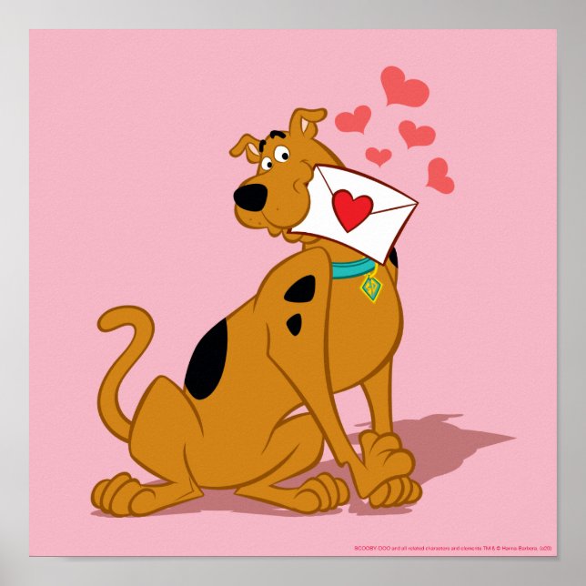 Scooby-Doo - Holding Valentine Envelope Poster (Front)
