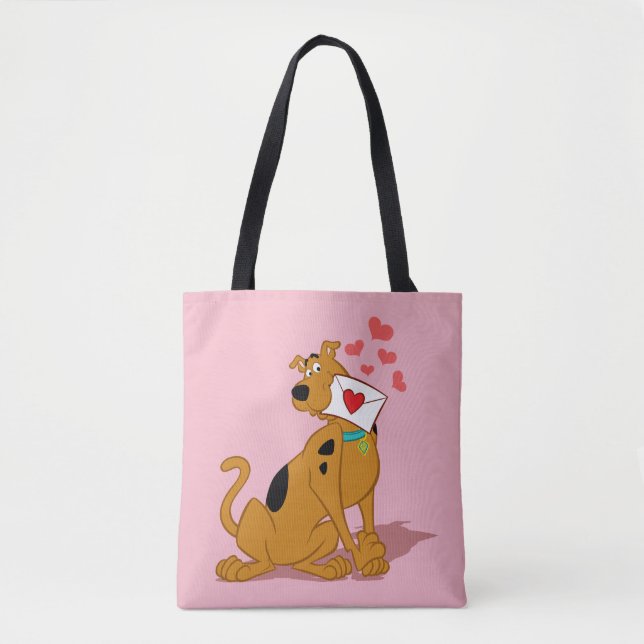 Scooby-Doo - Holding Valentine Envelope Tote Bag (Front)