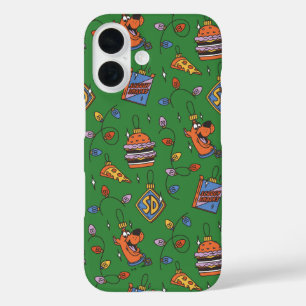 Scooby-Doo Holiday Snack Lights Pattern iPhone 16 Case