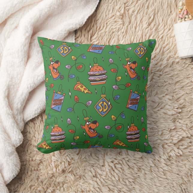 Scooby-Doo Holiday Snack Lights Pattern Cushion (Blanket)