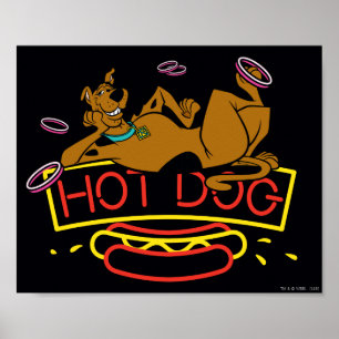 Scooby-Doo Hot Dog Neon Sign