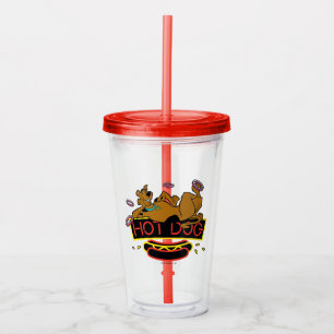 Scooby-Doo Hot Dog Neon Sign Acrylic Tumbler