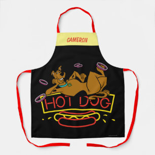 Scooby-Doo Hot Dog Neon Sign Apron