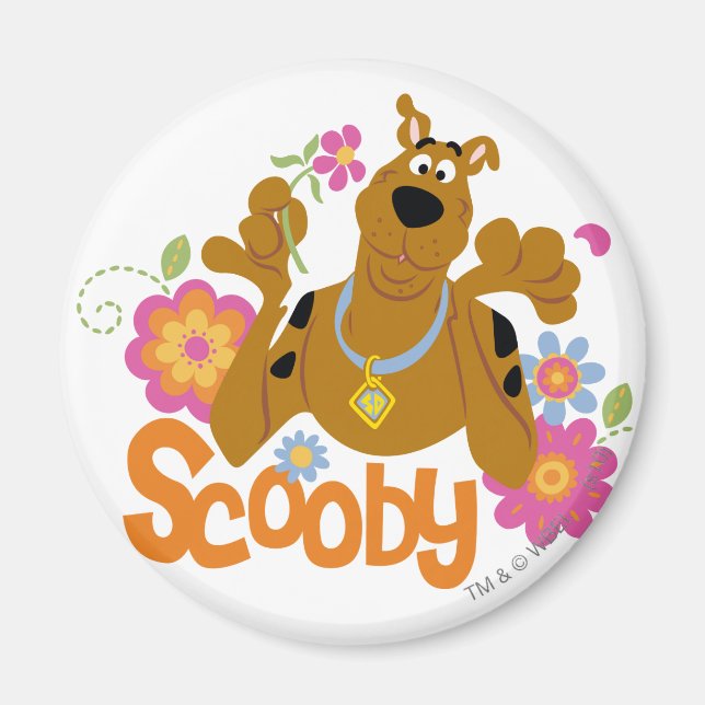 Scooby-Doo In Flowers Magnet (Front)
