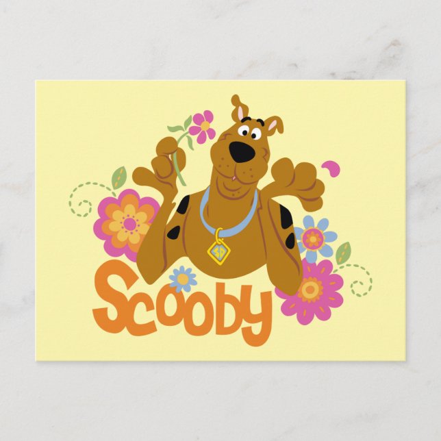 Scooby-Doo In Flowers Postcard (Front)