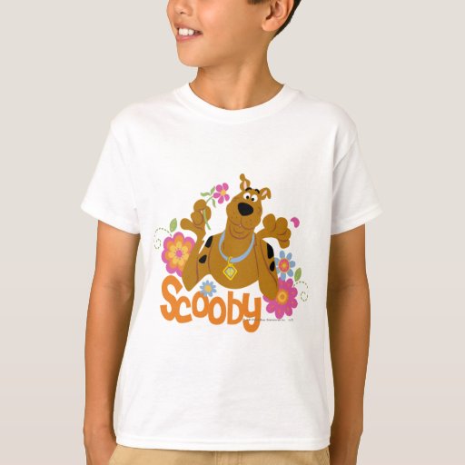 Image of Scooby-Doo In Flowers T-shirt