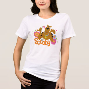 Scooby-Doo In Flowers Tri-Blend Shirt